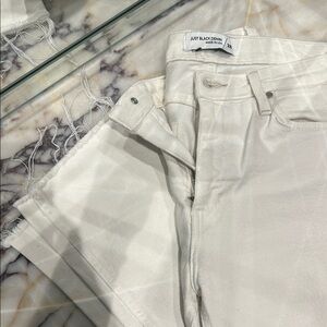 Just Black Denim White Jeans